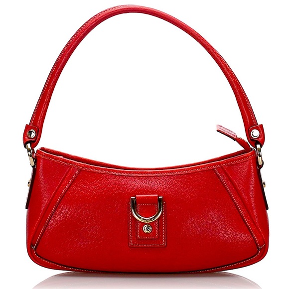 Gucci Vintage Red Leather Shoulder bag - Picture 1 of 13